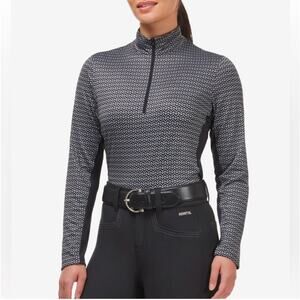 Kerrits Women's Black and White Performance Top